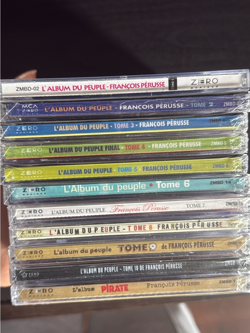 L'Album du Peuple CD Box Set by François Pérusse — Multicolor Spines